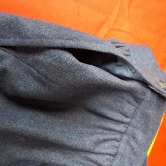 Evan Picone Blue Midi A-Line Skirt - Picture 6 of 14